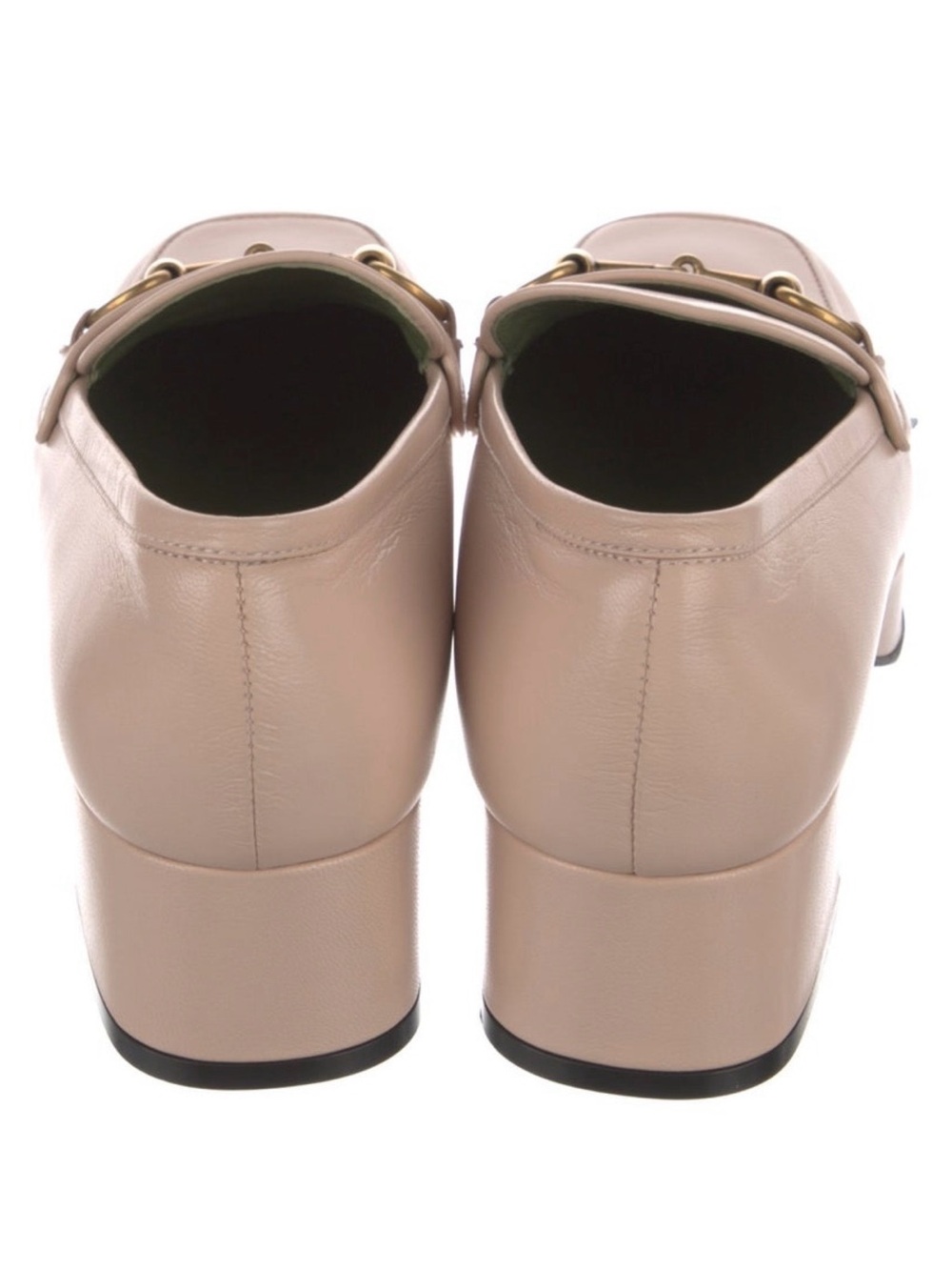 GUCCI Women’s Leather Horsebit Loafers in Beige - Picture 3 of 6
